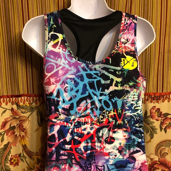 Fun Graffiti Dress with T-back - Picture 7 of 8